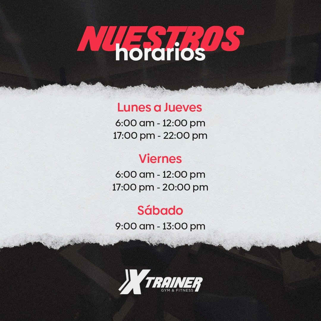 Horarios - Xtrainer - Antares RivaPalacio